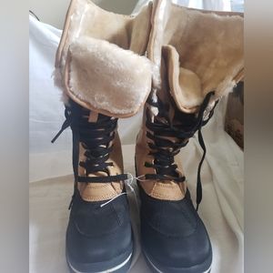 Madden Girl fur lined boots size 6